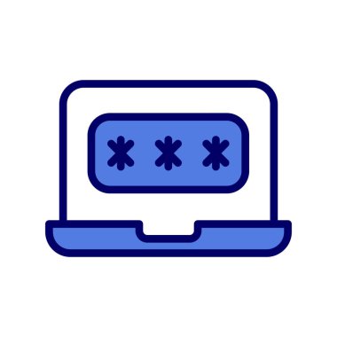 parola simgesi, vektör çizimi