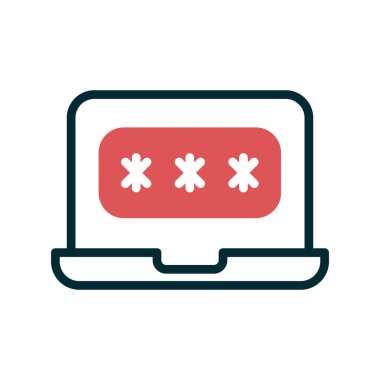 parola simgesi, vektör çizimi