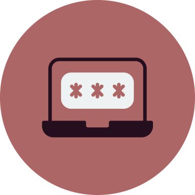 parola simgesi, vektör çizimi