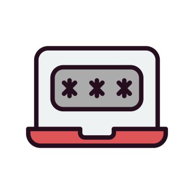 parola simgesi, vektör çizimi