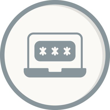 parola simgesi, vektör çizimi