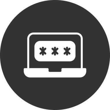 parola simgesi, vektör çizimi