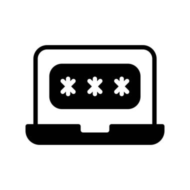 parola simgesi, vektör çizimi