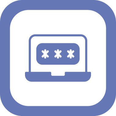 parola simgesi, vektör çizimi