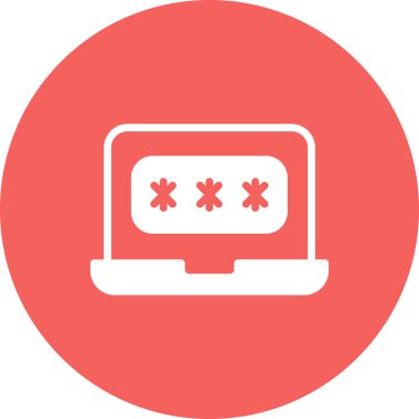 parola simgesi, vektör çizimi