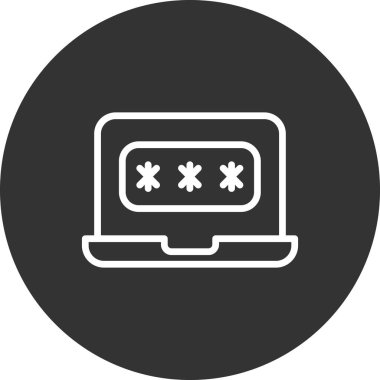 parola simgesi, vektör çizimi