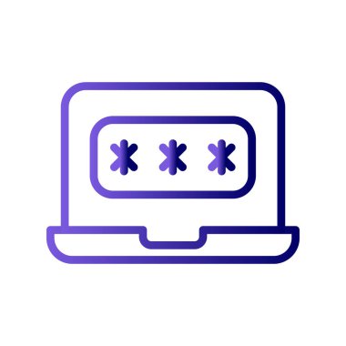 parola simgesi, vektör çizimi