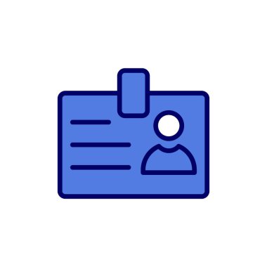 Öğrenci kartı simgesi, vektör illüstrasyonu