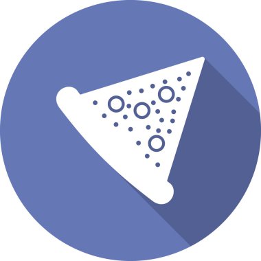 Pizza dilimi simgesi, vektör çizimi