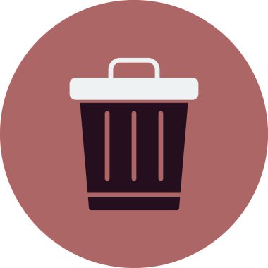 vektör çizim çöp tenekesi