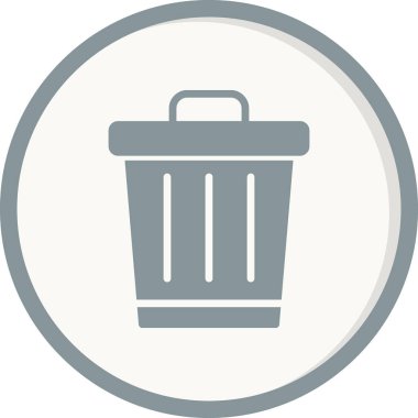 vektör çizim çöp tenekesi