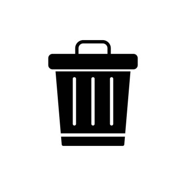 vektör çizim çöp tenekesi