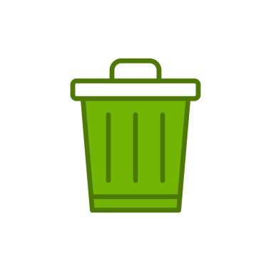 vektör çizim çöp tenekesi
