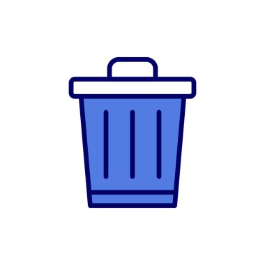 vektör çizim çöp tenekesi