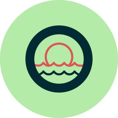 Penceredeki simgenin vektör illüstrasyonu