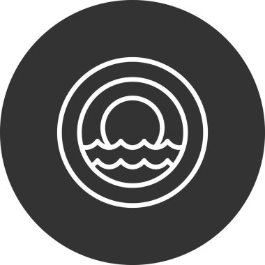 Penceredeki simgenin vektör illüstrasyonu