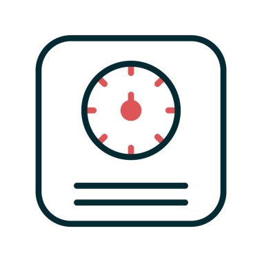 Modern ölçeklerin vektör illüstrasyonu