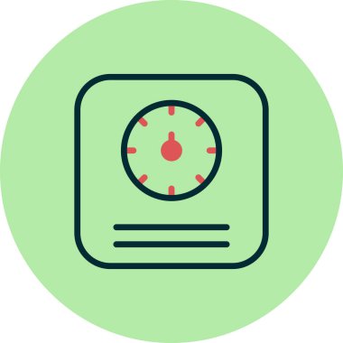 Modern ölçeklerin vektör illüstrasyonu