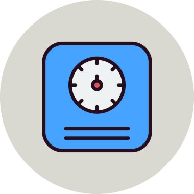 Modern ölçeklerin vektör illüstrasyonu