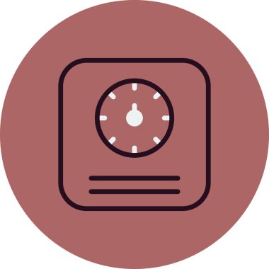 Modern ölçeklerin vektör illüstrasyonu