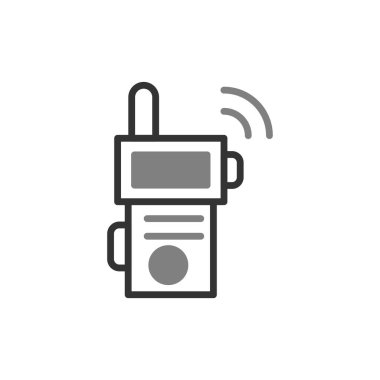 Walkie talkie simge vektör çizim