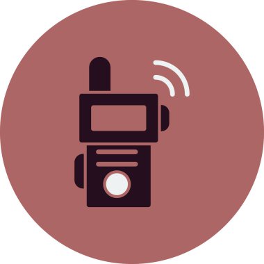 Walkie talkie simge vektör çizim