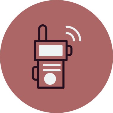 Walkie talkie simge vektör çizim