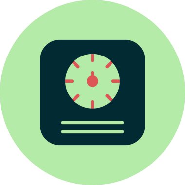 Modern ölçeklerin vektör illüstrasyonu