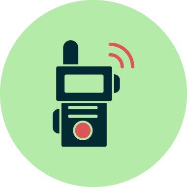 Walkie talkie simge vektör çizim