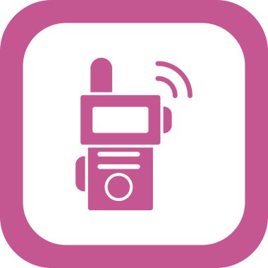 Walkie talkie simge vektör çizim