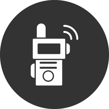 Walkie talkie simge vektör çizim