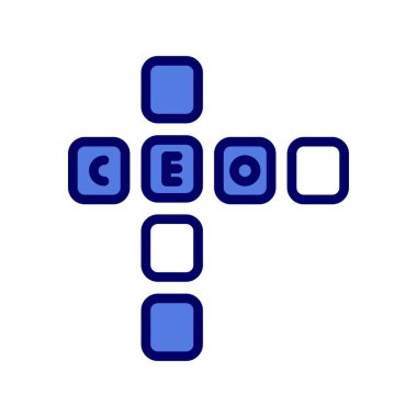 Scrabble basit grafik ikon vektör çizimi