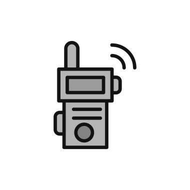Walkie talkie simge vektör çizim