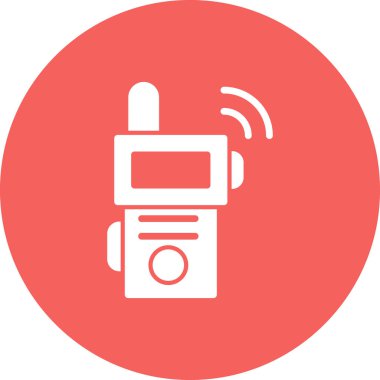 Walkie talkie simge vektör çizim
