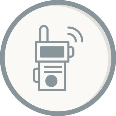 Walkie talkie simge vektör çizim