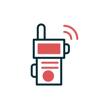Walkie talkie simge vektör çizim