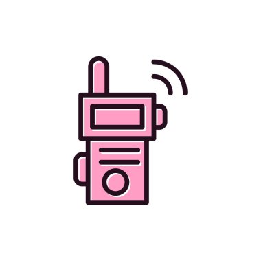Walkie talkie simge vektör çizim