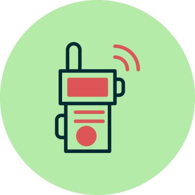 Walkie talkie simge vektör çizim
