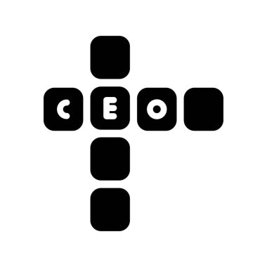 Scrabble modern simgesinin vektör çizimi