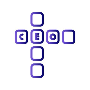 Scrabble modern simgesinin vektör çizimi