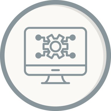 Ekran simgesi, vektör illüstrasyonu