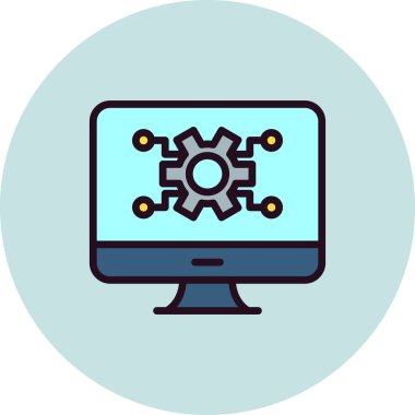 seo modern simgesinin vektör illüstrasyonu