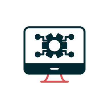 bilgisayar simgesi vektör illüstrasyonu