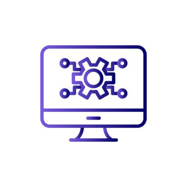 Ekran simgesi, vektör illüstrasyonu