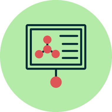 Seminer modern simgesinin vektör illüstrasyonu