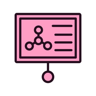 Seminer modern simgesinin vektör illüstrasyonu