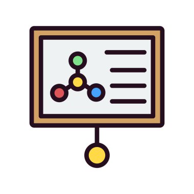 Seminer modern simgesinin vektör illüstrasyonu