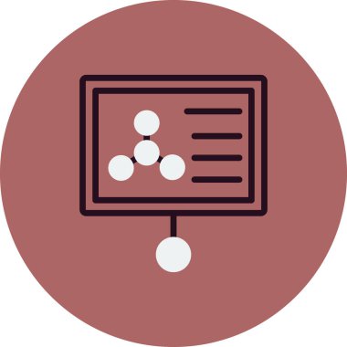 Seminer modern simgesinin vektör illüstrasyonu