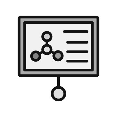 Seminer modern simgesinin vektör illüstrasyonu