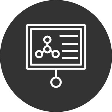 Seminer modern simgesinin vektör illüstrasyonu